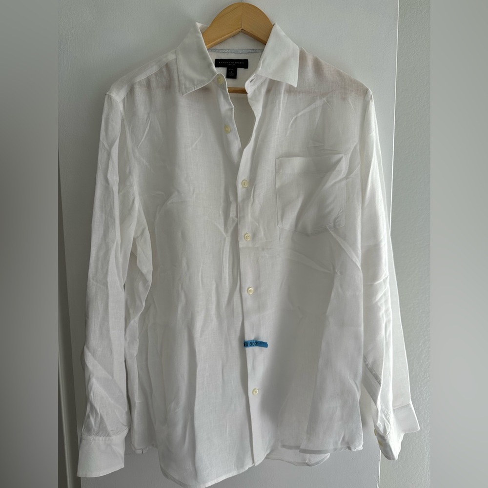 Banana Republic 100% linen shirt size 14.5 neck. Just dry cleaned.